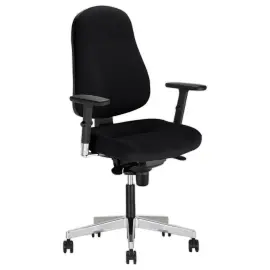 Si&egrave;ge de bureau ergonomique noir Bizzi 