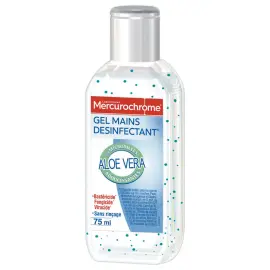 Gel antibact&eacute;rien Aloe vera 75 ml 