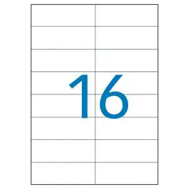 100 Planches d'&eacute;tiquettes multiusages - 105x37 mm 
