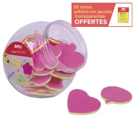 45 Bloc notes adh&eacute;sives fantaisies 75 x 75 mm - APLI 