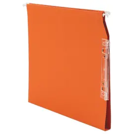 25 Dossiers suspendus pour armoire en kraft recycl&eacute; - Orange - 15 mm 