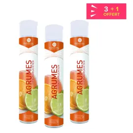 3 D&eacute;sodorisants parfum agrumes + 1 offert - 750 ml - Fiducial 