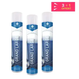 3 D&eacute;sodorisants parfum Grand Large + 1 offert - 750 ml - Fiducial 