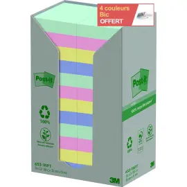 24 Notes Recycl&eacute;es Collection Nature, 38 x 51 mm 