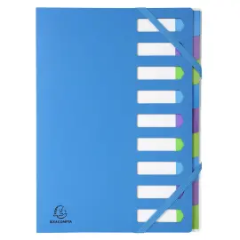 Trieur Harmonika 9 compartiments Campus NEON - A4 - Bleu - EXACOMPTA 