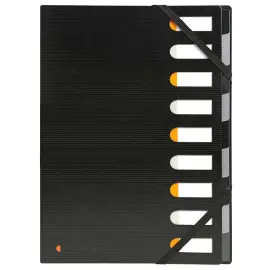 Trieur rigide HARMONIKA&reg; Exactive&reg; dos extensible 9 compartiments noir - Noir - EXACOMPTA 