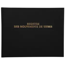 Registre 24x32cm - Mouvements de titres 100 pages - EXACOMPTA 