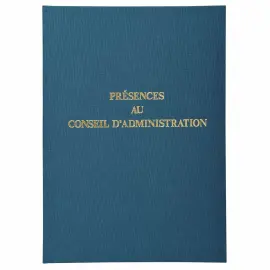 Registre 29,7x21cm - Pr&eacute;sence Conseils d'Administration 100 pages. - EXACOMPTA 