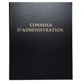 Reliure registre 32x26cm 4 anneaux avec recharge100 feuillets - Conseils d'administration - EXACOMPTA 