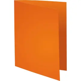 Paquet de 100 chemises Forever&reg; 170 &agrave; bord d&eacute;cal&eacute; - 24x32cm - Orange - EXACOMPTA 