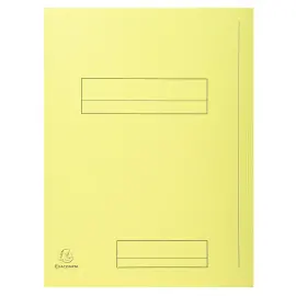 Paquet de 50 chemises imprim&eacute;es 2 rabats SUPER 210 - 24x32cm - Canari - EXACOMPTA 