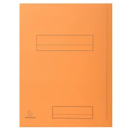 Paquet de 50 chemises imprim&eacute;es 2 rabats SUPER 210 - 24x32cm - Orange - EXACOMPTA 