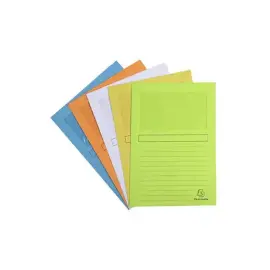Paquet de 25 chemises &agrave; fen&ecirc;tre Forever 120 g/m&sup2; - coloris pastel assortis - 22 x 31 cm - Couleurs assorties - Exacompta 