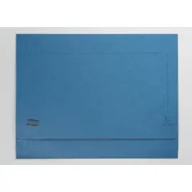 Chemises poche en carte lustr&eacute;e 225g/m2- A3 - Bleu - EXACOMPTA 