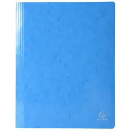 Chemise &agrave; lamelle carte lustr&eacute;e pellicul&eacute;e 355gm&sup2; Iderama - A4 - Bleu clair - EXACOMPTA 