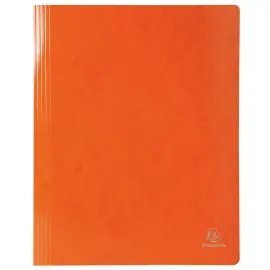 Chemise &agrave; lamelle carte lustr&eacute;e pellicul&eacute;e 355gm&sup2; Iderama - A4 - Orange - EXACOMPTA 