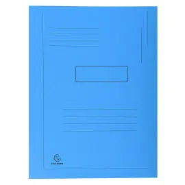 Chemise imprim&eacute;e &agrave; 2 rabats Forever&reg; 290g/m&sup2; - 24x32cm - Bleu vif - EXACOMPTA 
