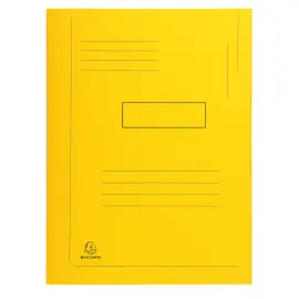 Chemise imprim&eacute;e &agrave; 2 rabats Forever&reg; 290g/m&sup2; - 24x32cm - Jaune - EXACOMPTA 