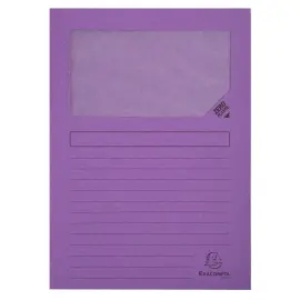 Paquet de 100 chemises &agrave; fenetre Forever&reg; - 22 x 31 cm - Lilas - Exacompta 