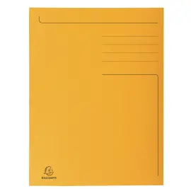 Chemise imprim&eacute;e 3 rabats Forever&reg; 280gm&sup2; - Folio - Orange - EXACOMPTA 