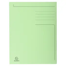 Chemise imprim&eacute;e 3 rabats Forever&reg; 280gm&sup2; - Folio - Vert Pr&eacute; - EXACOMPTA 