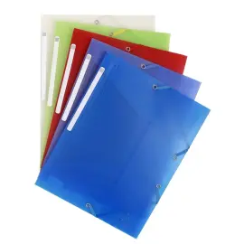 Chemise &agrave; &eacute;lastique 3 rabats Polypropyl&egrave;ne 5/10e Chromaline - A4 - Couleurs assorties - EXACOMPTA 