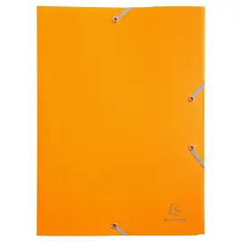 Chemise &agrave; &eacute;lastique 3 rabats Polypropyl&egrave;ne 4/10e Opaque Eco - A4 - Jaune - EXACOMPTA 