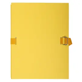 Chemise dos extensible papier 24x32cm - film&eacute;e par 5 - Jaune - EXACOMPTA 