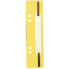 Fixe-dossiers &agrave; lamelle polypropyl&egrave;ne - Jaune - Exacompta 