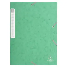 Boite de classement livr&eacute;e &agrave; plat Cartobox Dos 25mm Carte lustr&eacute;e - A4 - Vert - EXACOMPTA 