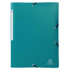 Chemise &agrave; &eacute;lastiques 3 rabats PP OPAK - A4 - Vert - EXACOMPTA 