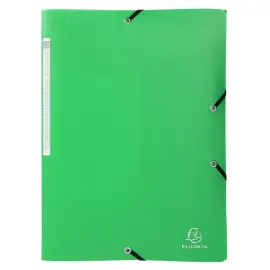 Chemise &agrave; &eacute;lastiques 3 rabats PP OPAK - A4 - Vert clair - EXACOMPTA 