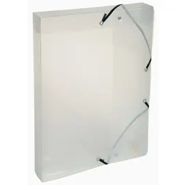 Boite de classement Exabox dos 40mm Polypropyl&egrave;ne Crystal - A4 - Cristal - EXACOMPTA 