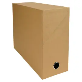 Bo&icirc;te transfert Dos 120 mm papier toil&eacute; - Havane - Exacompta 