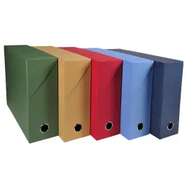 Bo&icirc;te transfert Dos 90 mm papier toil&eacute; - Couleurs assorties - Exacompta 