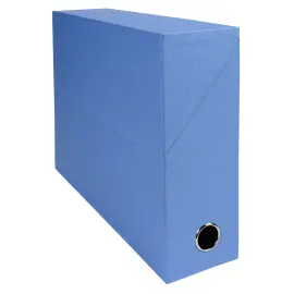 Bo&icirc;te transfert Dos 90 mm papier toil&eacute; - Bleu clair - Exacompta 