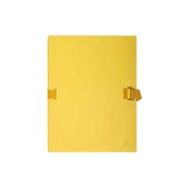 Chemise dos extensible avec rabat papier - 24x32cm - Jaune - EXACOMPTA 