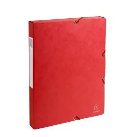 Boite de classement Exabox Dos 25mm Carte lustr&eacute;e - A4 - Rouge - EXACOMPTA 