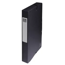 Boite de classement Exabox Dos 40mm Carte lustr&eacute;e - A4 - Noir - EXACOMPTA 