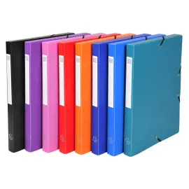 Boite de Classement Exabox Dos 25mm polypropyl&egrave;ne 7/10e OPAK - A4 - Couleurs assorties - EXACOMPTA 