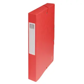 Boite de classement Exabox Dos 40mm Carte lustr&eacute;e - A4 - Rouge - EXACOMPTA 