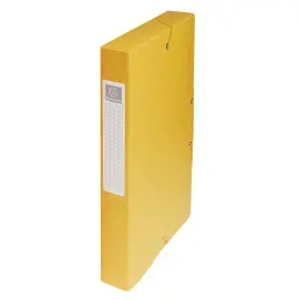 Boite de classement Exabox Dos 40mm Carte lustr&eacute;e - A4 - Jaune - EXACOMPTA 