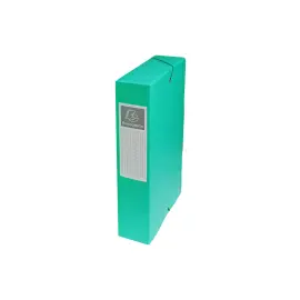 Boite de classement Exabox Dos 60mm Carte lustr&eacute;e - A4 - Vert - EXACOMPTA 