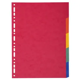 Intercalaires carte 220 g 5 positions - A4 maxi - Exacompta 