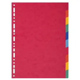 Intercalaires carte 220g 10 positions - A4 maxi - EXACOMPTA 