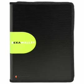 EXAWALLET conf&eacute;rencier avec calculatrice Exactive - Noir - EXACOMPTA 