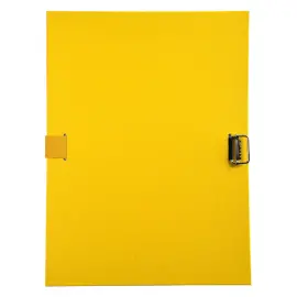 Chemise &agrave; sangle dos extensible avec rabat en pied et boucle &agrave; coulisseau crant&eacute; - polypropyl&egrave;ne - Jaune - EXACOMPTA 