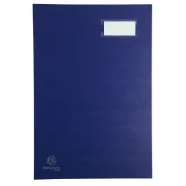 Parapheur direction dos &agrave; soufflets 24x35cm - 20 compartiments - Bleu - EXACOMPTA 