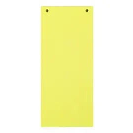 Paquet 100 fiches intercalaires horizontales unies perfor&eacute;es Forever - 105 x 240 mm - Jaune - Exacompta 