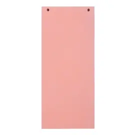 Paquet 100 fiches intercalaires horizontales unies perfor&eacute;es Forever - 105x240mm - Rose - EXACOMPTA 